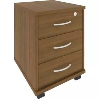 Тумба подкатная Riva А.ТМ-3 F орех 42x45x55,6 3 ящика с фолдингом