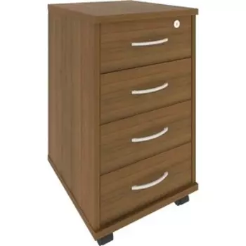Тумба подкатная Riva А.ТМ-4 F орех 42x45x70.8 4 ящика с фолдингом