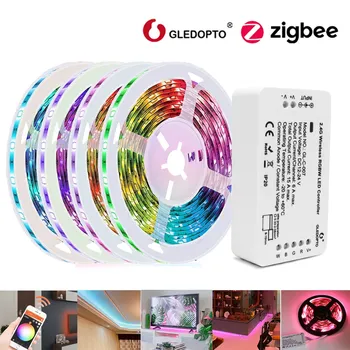 Светодиодная лента Zigbee 3,0 RGBW RGBWW SMD 5050, 20 м, 5 м, 10 м