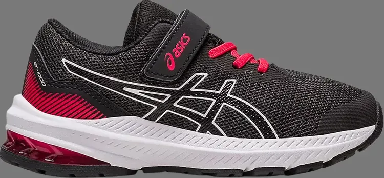 Кроссовки gt 1000 11 ps 'black electric red' Asics, черный