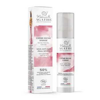 MADEMOISELLE AGATHE Mademoiselle Agathe Антивозрастной крем для сухой и очень сухой кожи лица с муцином улитки ANTI-AGE
