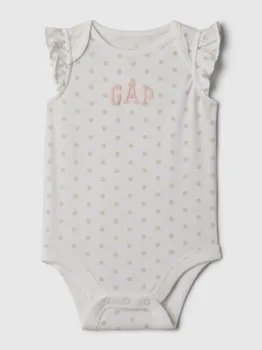 Хлопковое боди Gap, белый