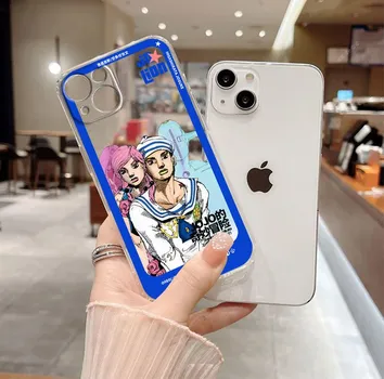 Чехол для телефона JOJO Johnny STEEL BALL RUN для Apple iPhone 14 13 12 11 SE XS XR X 7 8 6 5 Pro Plus MAX 2020, прозрачный чехол iPhone 5