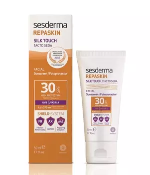 SESDERMA Средство солнцезащитное СЗФ 30 с нежностью шелка для лица / REPASKIN SILK TOUCH Facial sunscreen SPF 30 50 мл