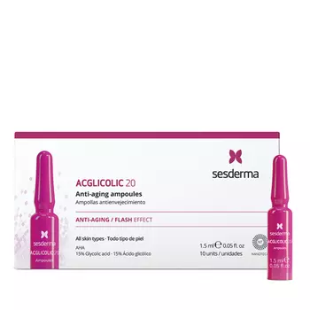SESDERMA Средство в ампулах / Acglicolic 20 10*1,5 мл