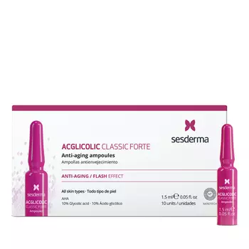 SESDERMA Средство в ампулах / Acglicolic Classic Forte 10*1,5 мл