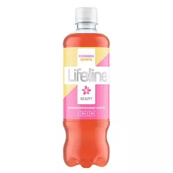 LIFELINE Напиток витаминизированный BEAUTY со вкусом клубника и ваниль