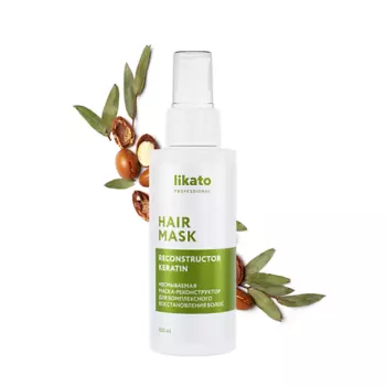 LIKATO Несмываемая маска-реконструктор для комплексного восстановления волос HAIR MASK 100.0