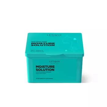 LETIQUE COSMETICS Увлажняющая тканевая маска для лица MOISTURE SOLUTION 30.0