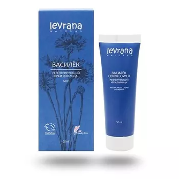 LEVRANA Крем для лица регенерирующий Василек Cornflower Natural Facial Cream