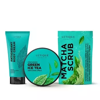 LETIQUE COSMETICS Набор для ухода за телом GREEN TEA SET