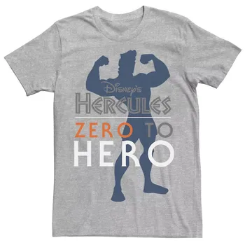 Мужская футболка с силуэтом Disney Hercules Zero To Hero Licensed Character