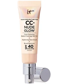 Легкая тональная основа CC+ Nude Glow + сыворотка для сияния SPF 40 It Cosmetics, цвет Light