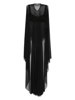 Топ Atu Body Couture semi-sheer top, черный
