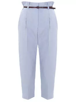Укороченные брюки из хлопка