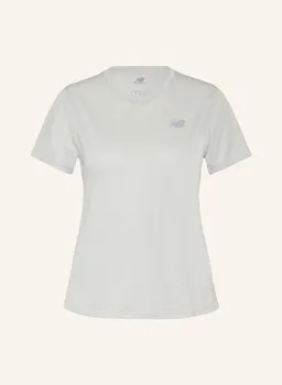 Беговая рубашка nb athletics new balance, светло-серый