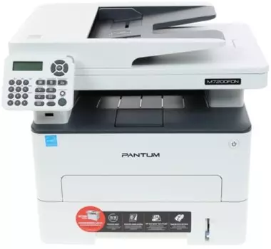 МФУ монохромное Pantum M7200FDN (УЦЕНЕННЫЙ) А4, 33 стр/мин, 1200 1200 dpi, 256Мб RAM, PCL/PS, дуплекс, лоток 250 л, автоподатчик, USB/LAN