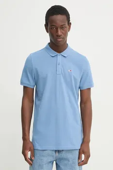 Хлопковая поло Tommy Jeans, синий