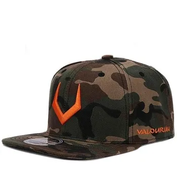 Мужская шляпа в стиле хип-хоп с плоским верхом Snapback имеет женскую модную хлопковую бейсболку чёрный