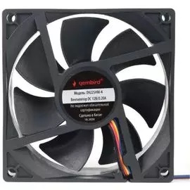 Вентилятор для корпуса Gembird D9225HM-4 92x92x25mm, 2500rpm, 38.5CFM, 30.86dBA, 4pin