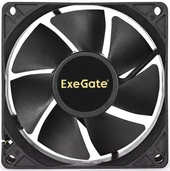Вентилятор для корпуса Exegate E08025B4P-PWM EX283378RUS 80x80x25 мм, двойной шарикоподшипник, 4pin, PWM, 22dBA