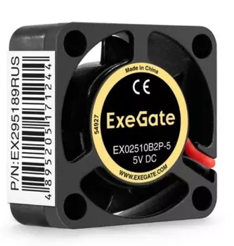 Вентилятор для корпуса Exegate EX02510B2P-5 EX295189RUS 25x25x10 mm, 10500rpm, 2.95CFM, 24dBa, 2-pin