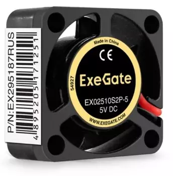 Вентилятор для корпуса Exegate EX02510S2P-5 EX295187RUS 25x25x10 mm, 10000rpm, 2.4CFM, 22dBa, 2-pin