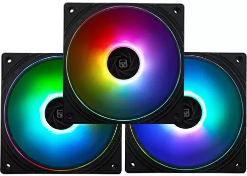 Вентилятор для корпуса Thermalright TL-S12-Sx3 120mm, 1500rpm, 47.6CFM, 23.2dBa, 4-pin PWM, ARGB (3-pack)
