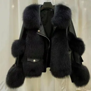 Женская меховая теплая шуба One Young Fashion XL белый