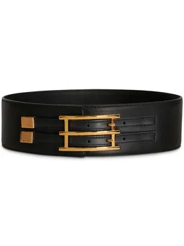 Ремень с прямоугольной пряжкой ETRO, черный