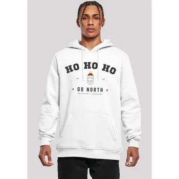 Толстовка F4NT4STIC "Ho Ho Ho Santa Claus Christmas", Рождество, подарок, логотип, белый