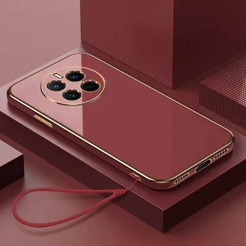 Чехол для Huawei Mate 50 Pro, чехол для Huawei Mate 50, чехол Mate 50e, чехол для телефона DCO-LX9 CET-LX9, роскошный противоударный чехол с квадратным покрытием Huawei Mate 50 Pro&Case & Strap