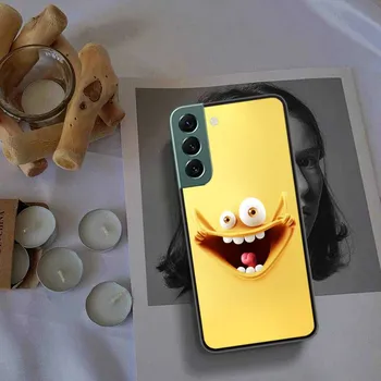 Мягкий чехол для телефона с 3D забавным лицом для Samsung A02 A03 A03S A04 A04S Galaxy A55 A35 A25 A15 S10 Lite A9 A8 A7 A6 Plus A90 A80 Cover T Samsung A03