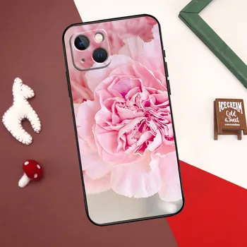 Чехол с красивыми цветами пионов для iPhone 12, 11, 13, 14, 15 Pro Max 12 Mini 7 8 Plus X XR XS Max SE 2020, чехол для телефона iPhone 15 Pro