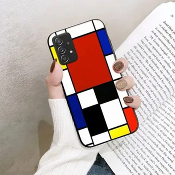 Чехол для телефона RUICHI Bauhaus style abstract piet mondrian для Samsung Galaxy A02 A12 A21 A22 A32 A41 A42 A51 A71 A72 Shell SamsungA31