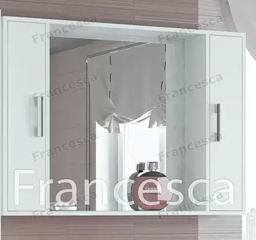 Шкаф-зеркало Francesca Eco 105 белый