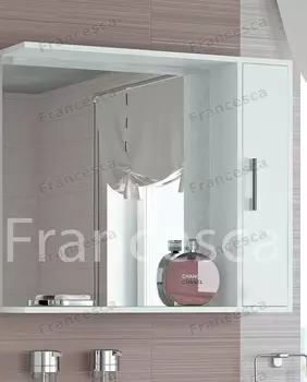 Шкаф-зеркало Francesca Eco 85 белый