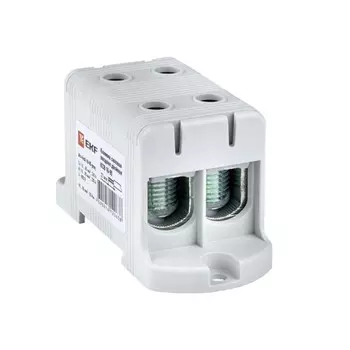 Клемма силовая двойная EKF PROxima 16-95 кв.мм 800 В вводная серая (plc-kvs2-16-95-grey)