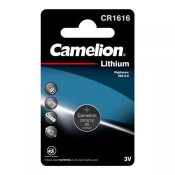 Батарейка Camelion CR1616-BP1 CR1616, 3 В, 50 мА.ч, 1 шт в упаковке
