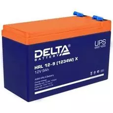 Батарея Delta HRL 12-9 Х (1234W) аккумуляторная, 12В, 9Ач, 151/65/100