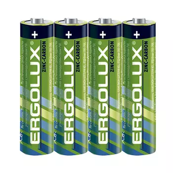 Батарейка Ergolux R03SR4 R03/AAA, 1,5 В, 550 мА.ч, 4 шт в упаковке