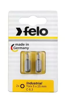 Бита Felo 02605036 серии Industrial TX 5х25, 2шт на блистере