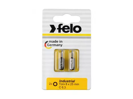 Бита Felo 02608036 серии Industrial TX 8х25, 2шт на блистере