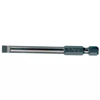 Бита Felo 03052710 плоская шлицевая серия Industrial E6.3 SL5,5х1,0х73мм, 5шт
