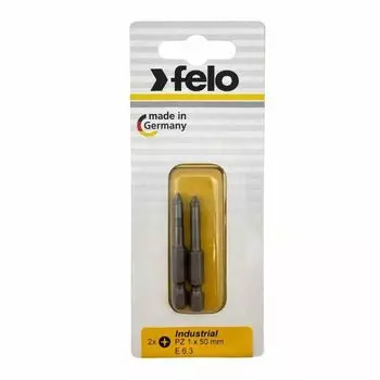 Бита Felo 03101536 крестовая PZ 1X50, серия Industrial, 2 шт в блистере
