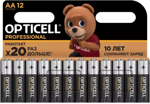 Батарейка OPTICELL 5052005 алкалиновый AA/LR6 (блист. 12шт) Professional Opticell