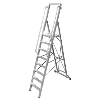 Стремянка на роликах Krause Stabilo, 12 ступеней 4,80 м