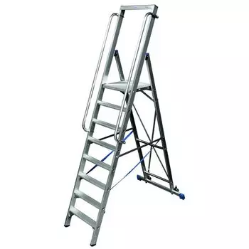 Стремянка на роликах Krause Stabilo, 8 ступеней 3,90 м