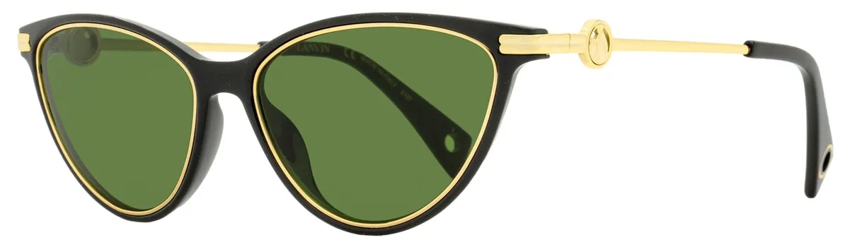 Женские солнцезащитные очки Lanvin «кошачий глаз» LNV607S цвет 001 черные/золотые 57 мм