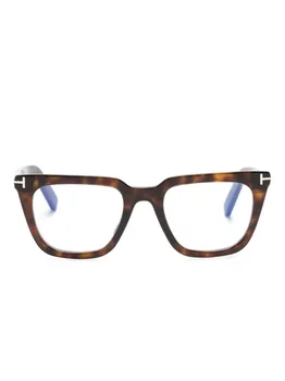TOM FORD Eyewear очки TF5963B в квадратной оправе, коричневый